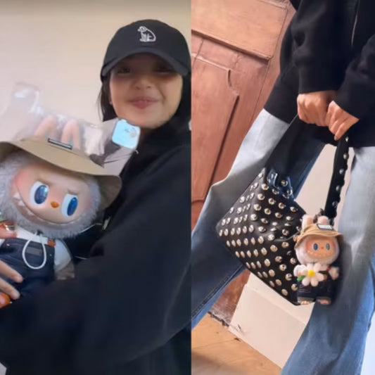 Blackpink Lisa Labubu Collection - Pop Mart Fall In Wild Labubu Series Toy Keyring