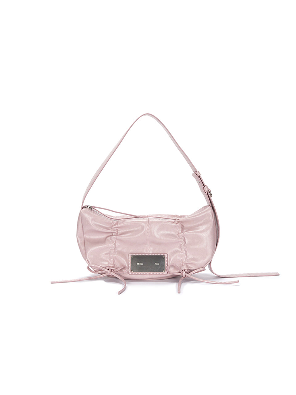 Matin Kim Half Shirring Ribbon Round Bag