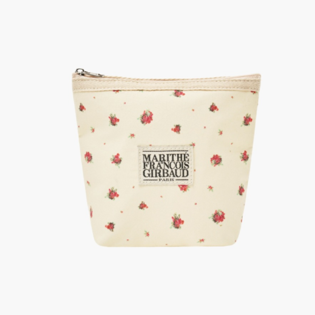 Marithé et François Girbaud Official Classic Logo Embo Flower Pouch Light Yellow