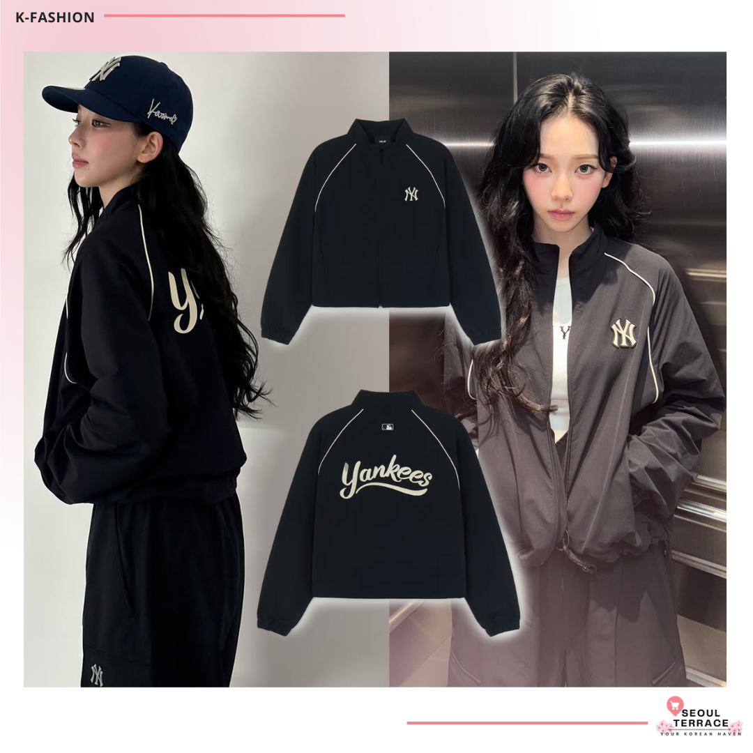 Aespa カリナ *ニューヨークヤンキーズ Aespa Karina Worn] MLB Women's Sportive Varsity Windbreaker New