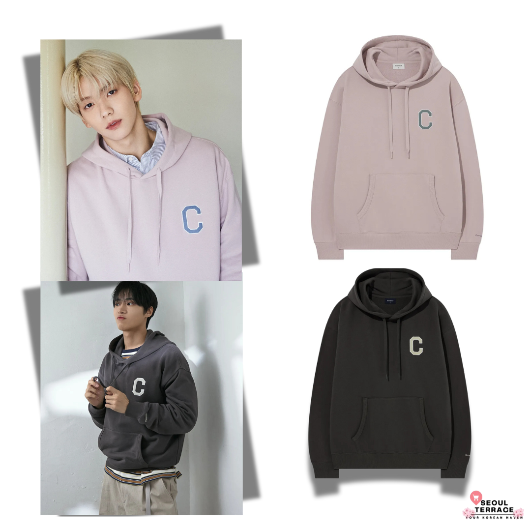 TXT Soobin & Choo Young-woo Worn} C Logo Hoodie – SEOUL TERRACE