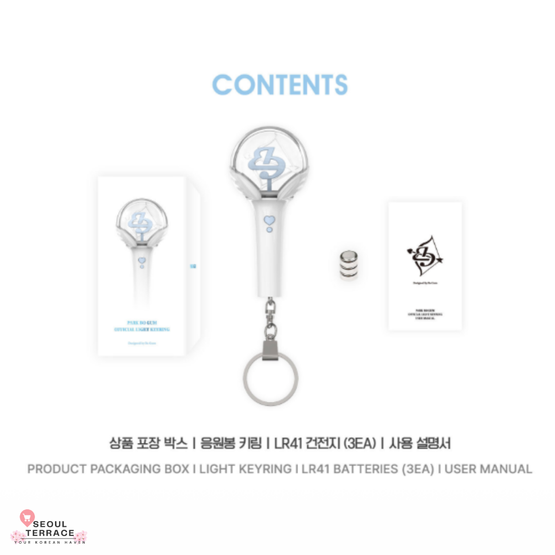 PARK BO GUM LIGHTSTICK, KEYRING AND FOREVONG HAT