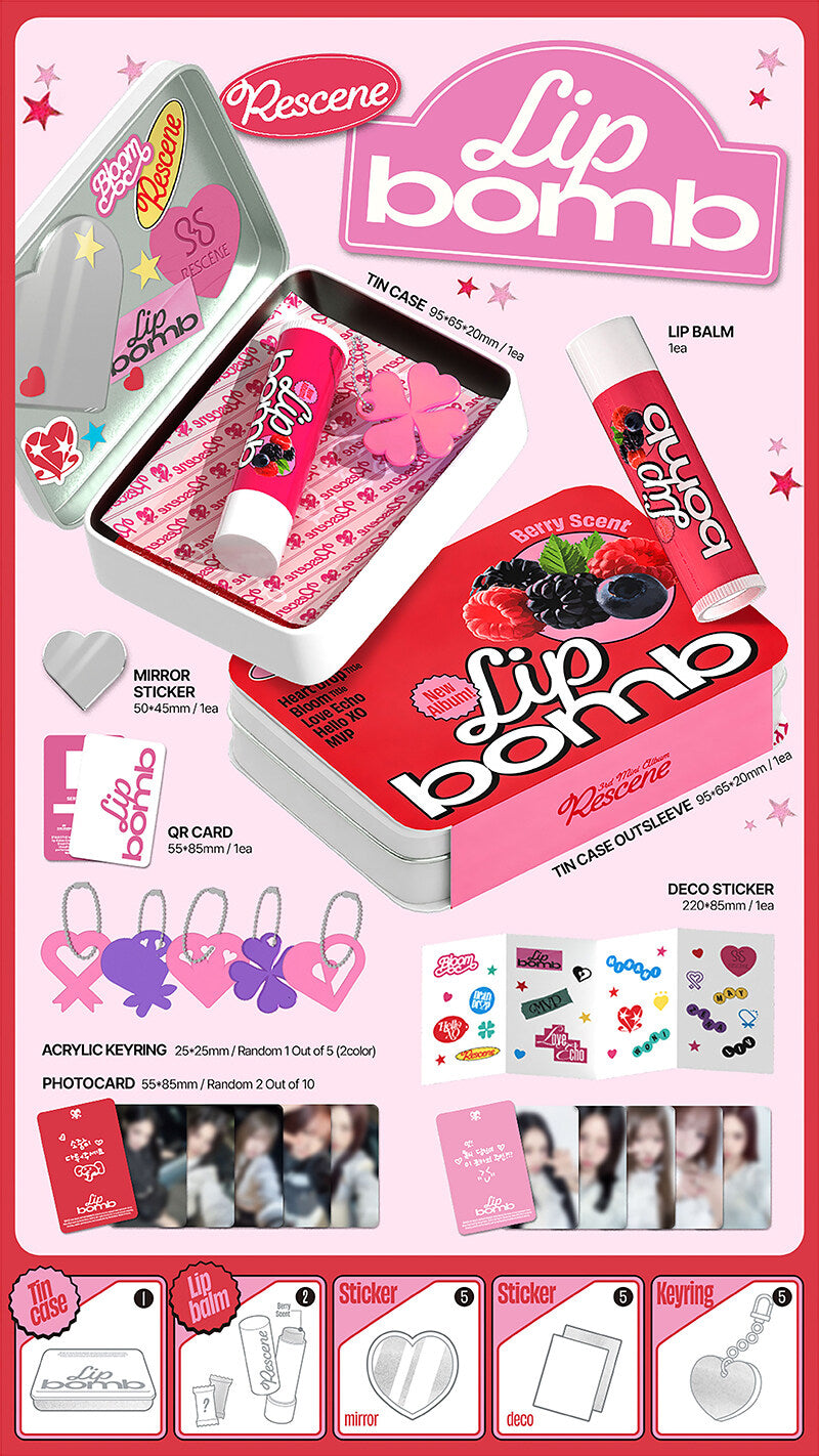 RESCENE - Third Mini Album Lip Bomb QR Lip Balm Ver.