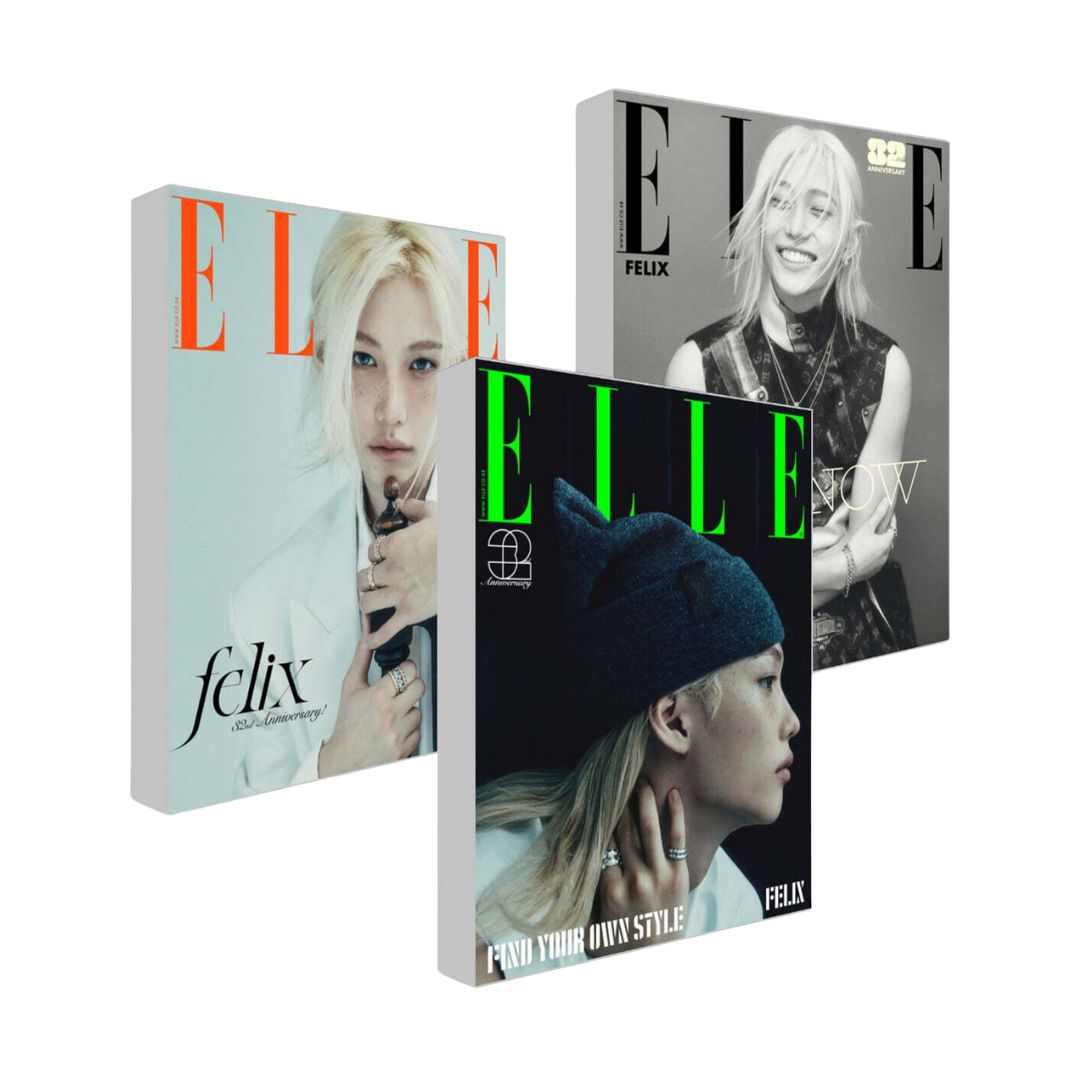 ELLE November 2024 Magazine Issue (RIIZE/FELIX)