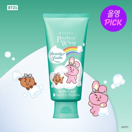 BT21 X Senka Perfect Whip Facial Wash 120g
