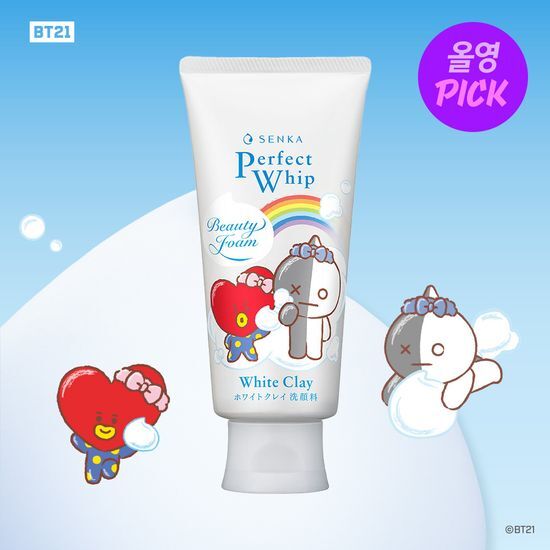 BT21 X Senka Perfect Whip Facial Wash 120g