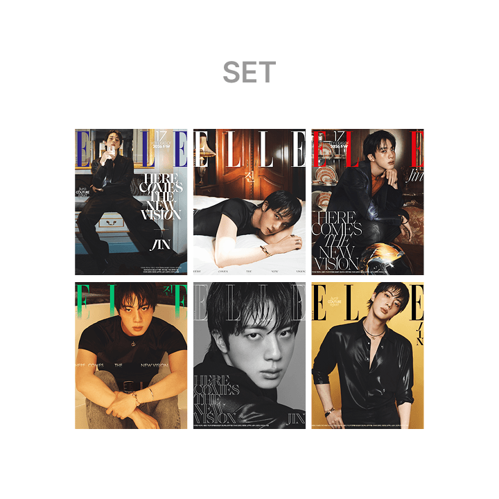 BTS JIN - ELLE KOREA MAGAZINE AUGUST 2026 (RANDOM COVER)