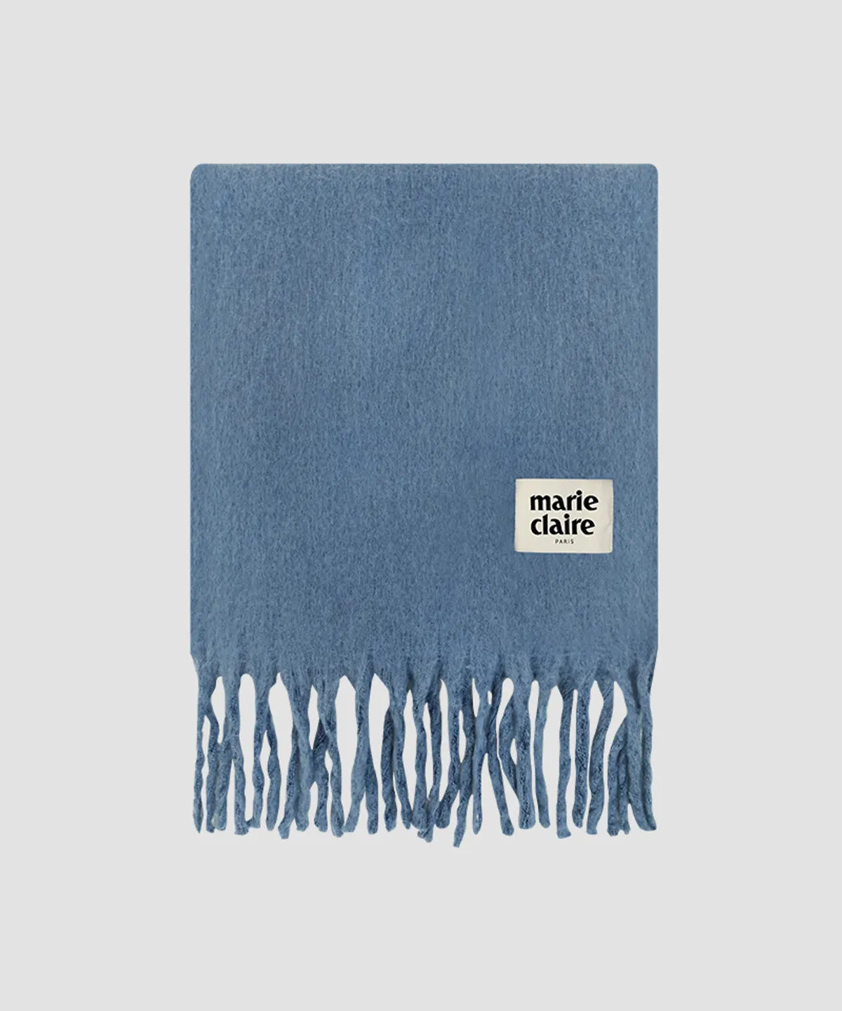 Marie Claire (FW25) Paris Collection - Fuzzy Solid Muffler (Red,White,Green,Sky Blue)