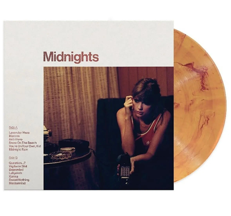 Taylor Swift - 'Midnights' 10th Album - Blood Moon Color Vinyl LP