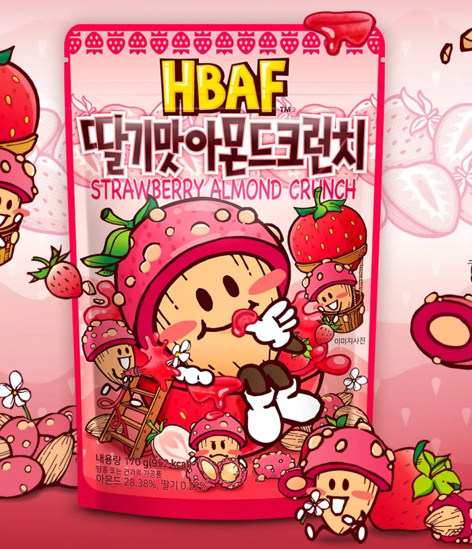 Honey Butter Almond (HBAF) - Korean Snack Flavored Almonds (3 x 120g)