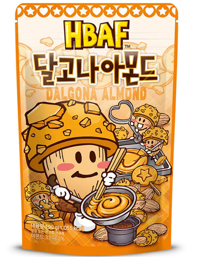 Honey Butter Almond (HBAF) - Korean Snack Flavored Almonds (3 x 120g)
