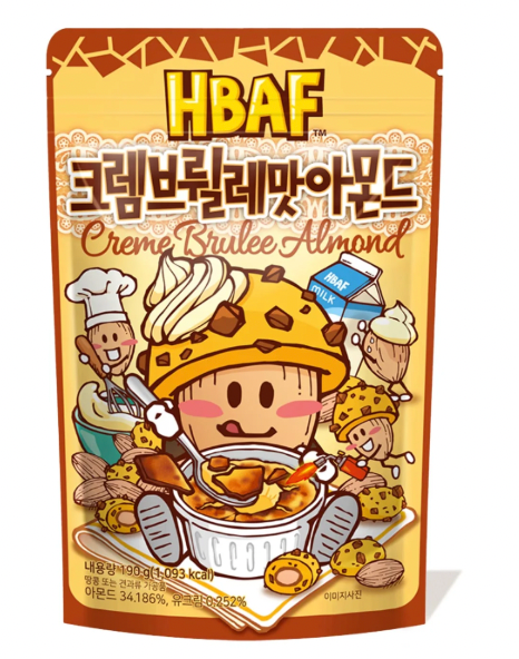 Honey Butter Almond (HBAF) - Korean Snack Flavored Almonds (3 x 120g)