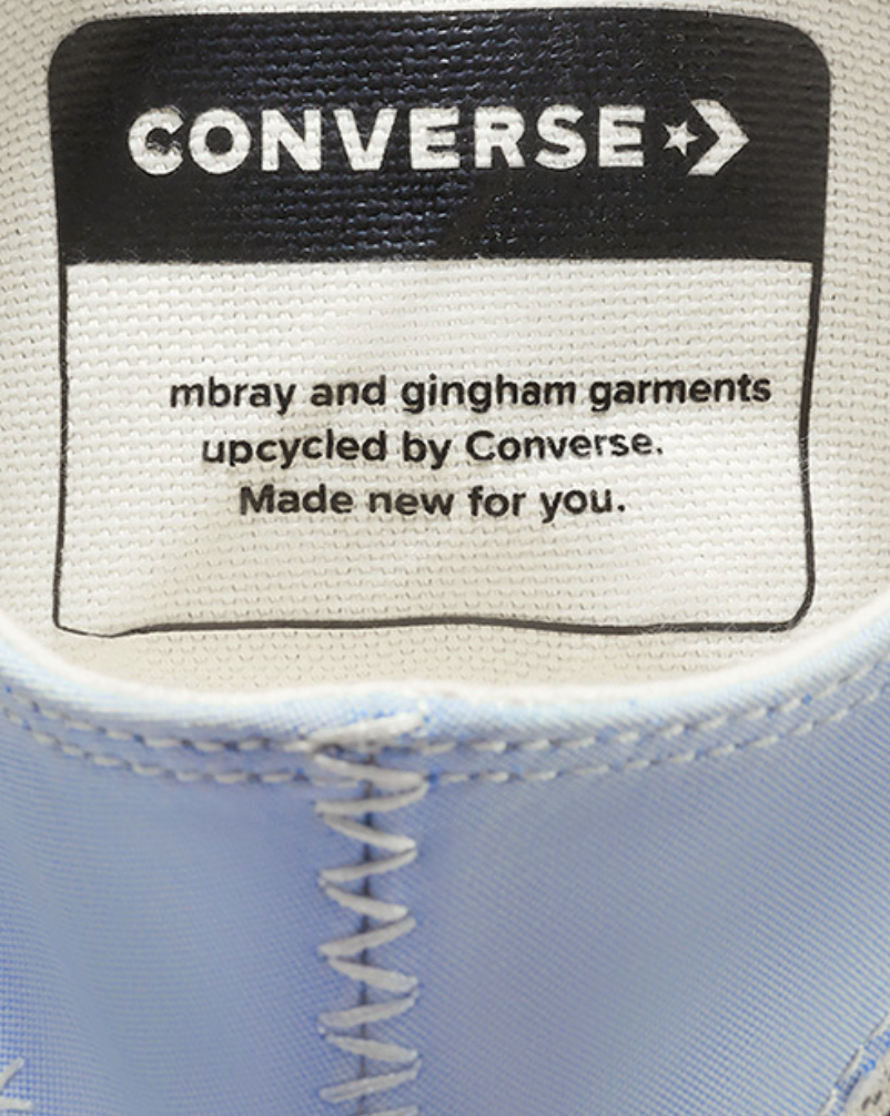 Limited Edition Converse Upcycle Chuck 70 Chambray & Gingham Blue