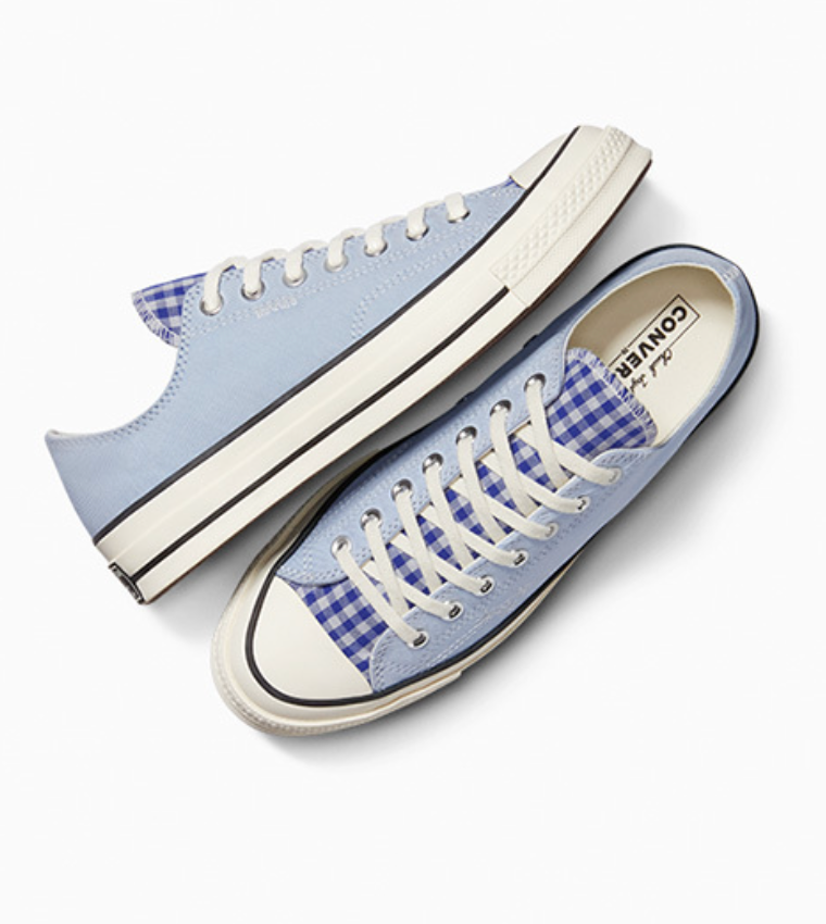 Limited Edition Converse Upcycle Chuck 70 Chambray & Gingham Blue