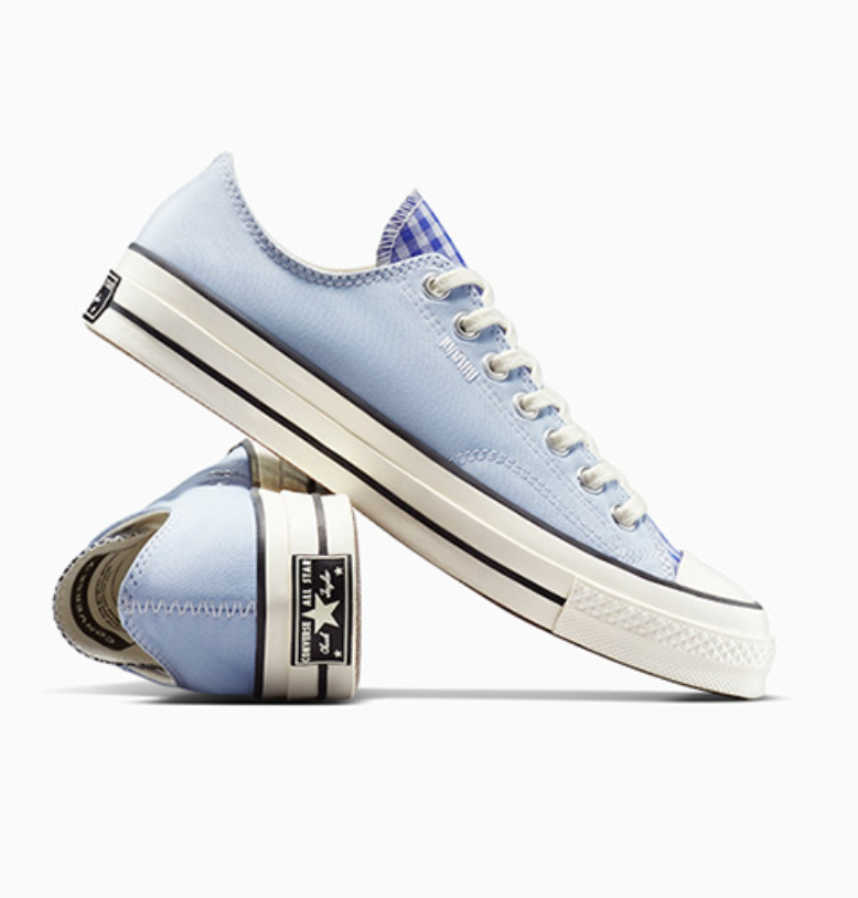 Limited Edition Converse Upcycle Chuck 70 Chambray & Gingham Blue