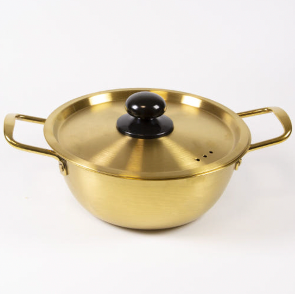 Stainless Steel Korean Ramen Pot Titanium