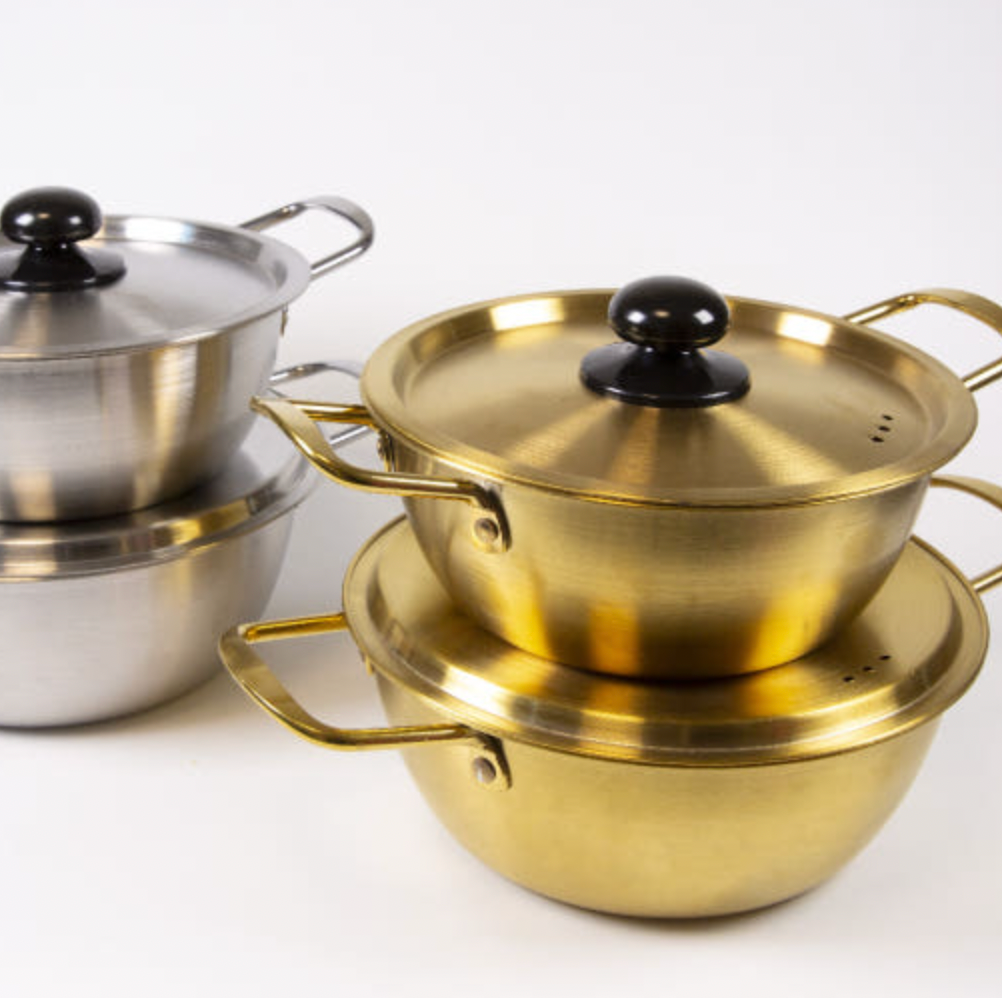 Stainless Steel Korean Ramen Pot Titanium