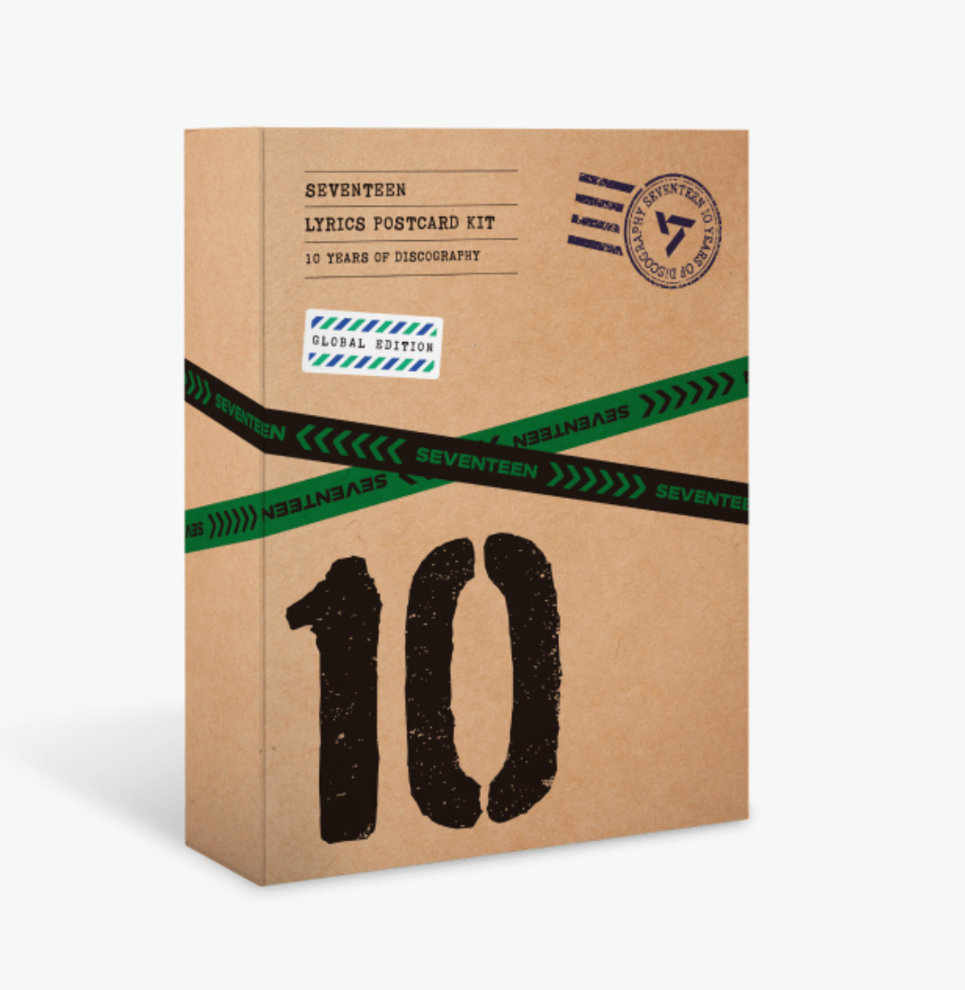 SEVENTEEN Lyrics Postcard Kit - 10 Years of Discography
