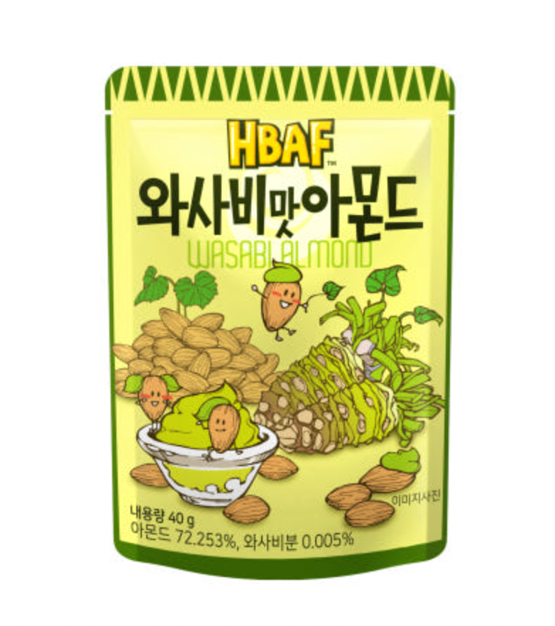 HBAF Korean Snack Flavored Almonds 40g