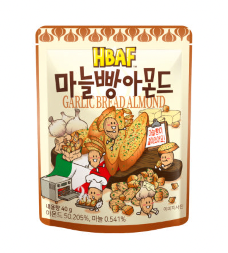 HBAF Korean Snack Flavored Almonds 40g