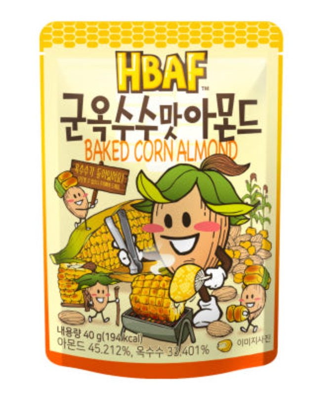 HBAF Korean Snack Flavored Almonds 40g
