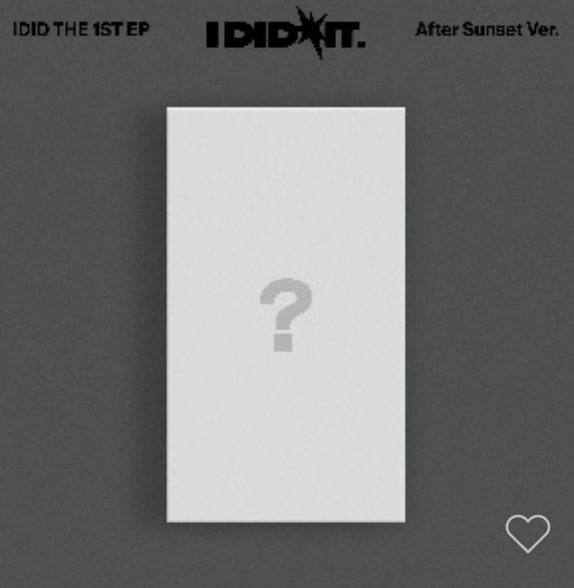 IDID - The 1st EP I did it. Album