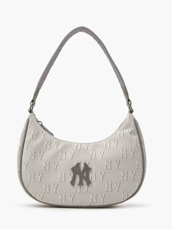 MLB Classic Monogram Jacquard Hobo Bag New York Yankees