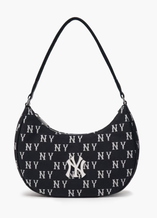 MLB Classic Monogram Jacquard Hobo Bag New York Yankees