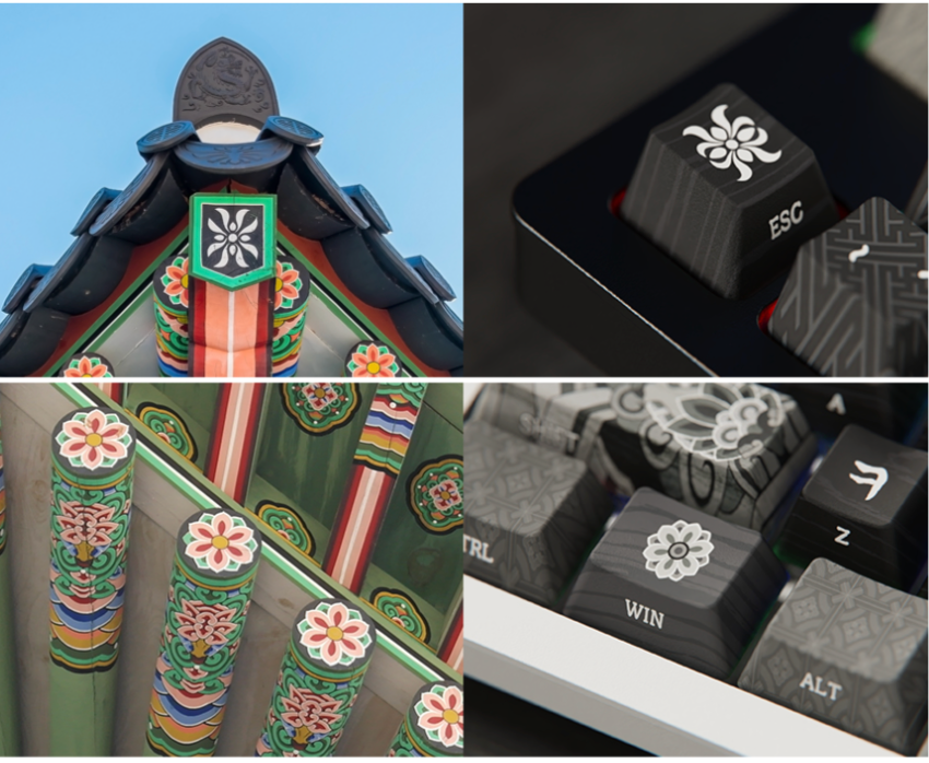 c.e.dot MONO DANCHEONG WIRED LED MECHANICAL KEYBOARD with KOREAN TRADITIONAL DESIGN