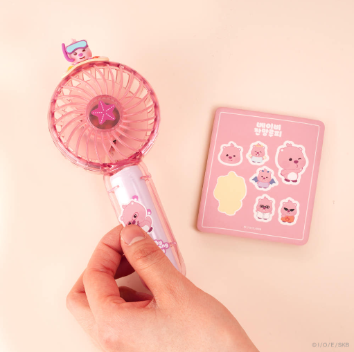 ROYCHE Zanmang Loopy - Portable Hand Fan Cordless Handy Fan (+Strap, Sticker Present)