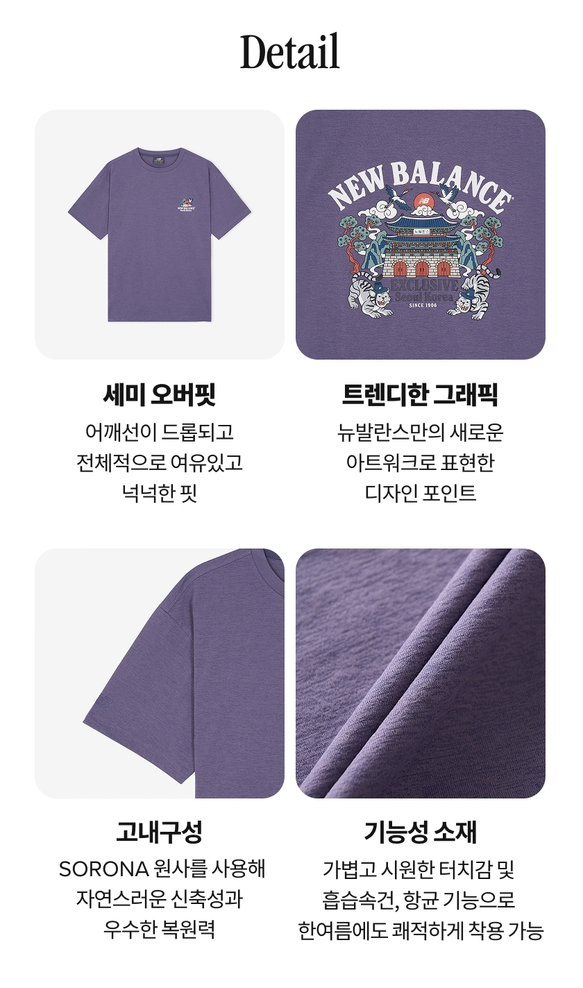 New Balance Uni NB Frozen Seoul Tiger 2.0 Short Sleeve T-Shirt (Semi Over Fit)