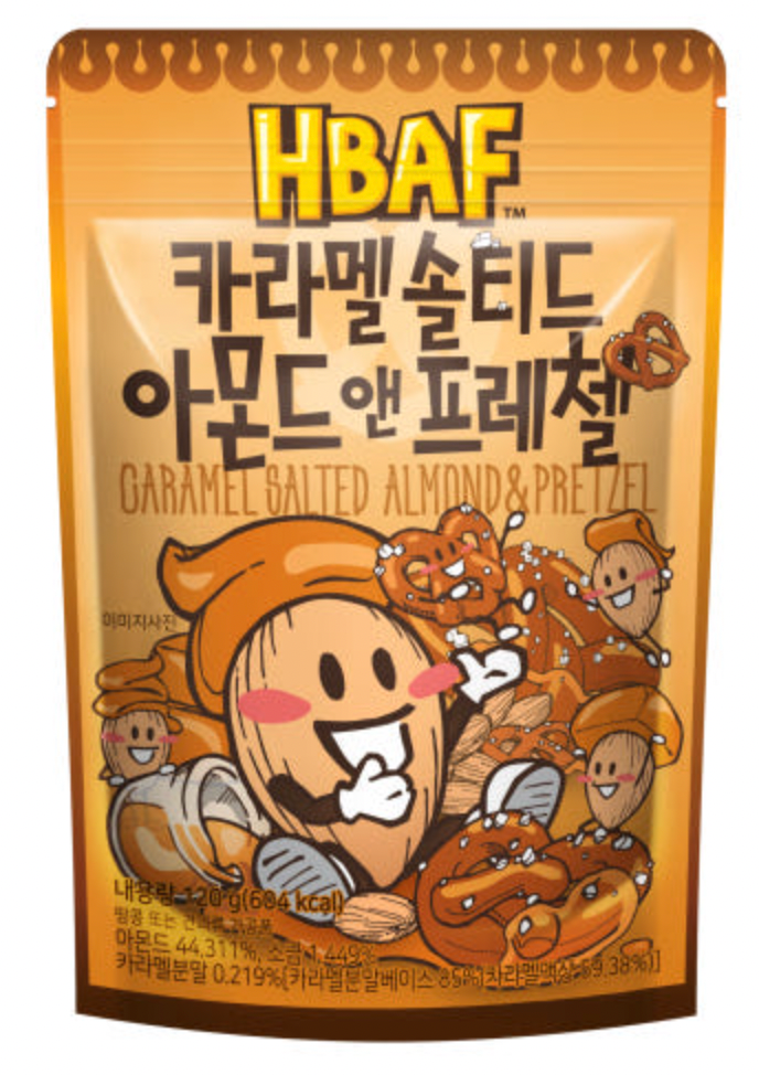 Honey Butter Almond (HBAF) - Korean Snack Flavored Almonds (3 x 120g)