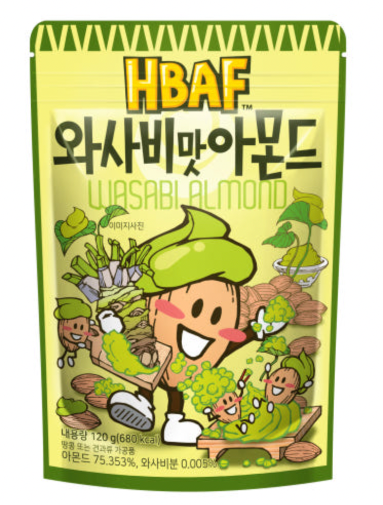 Honey Butter Almond (HBAF) - Korean Snack Flavored Almonds (3 x 120g)