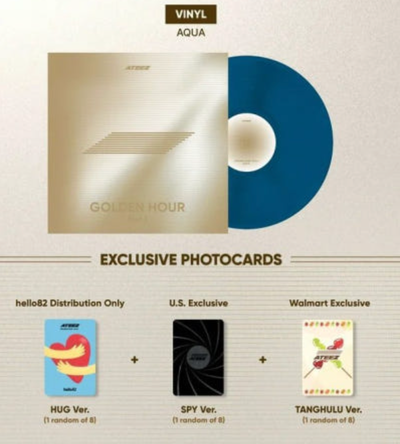 ATEEZ 'Golden Hour' 10th Mini Album Vinyl LP