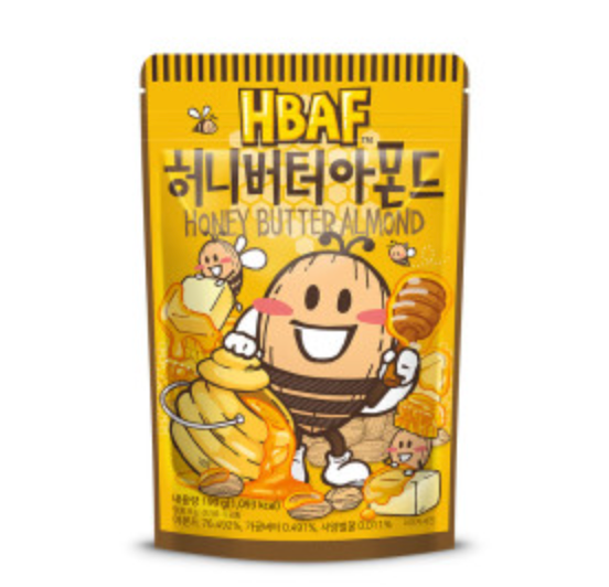 HBAF Korean Snack Flavored Almonds 40g