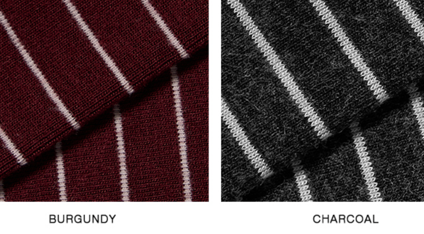 MIXXO - Striped Hooded Long Sleeve T-Shirt