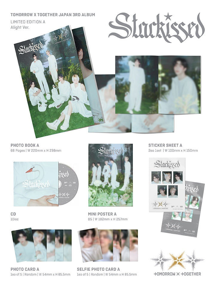 TOMORROW X TOGETHER (TXT) JP 3rd Album Starkissed With Pre Order Gifts