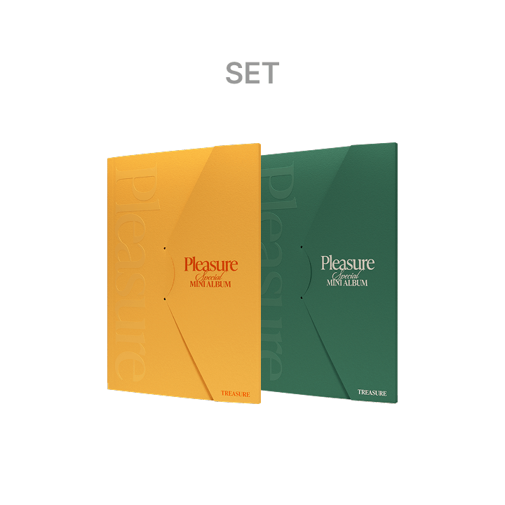 TREASURE-SpecialMiniAlbumPLEASURE yellow green SET