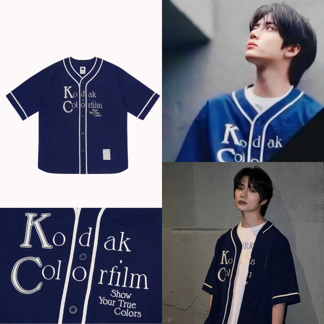 TXT Beomgyu Worn] Kodak Breeze Light Seersucker Baseball Shirt