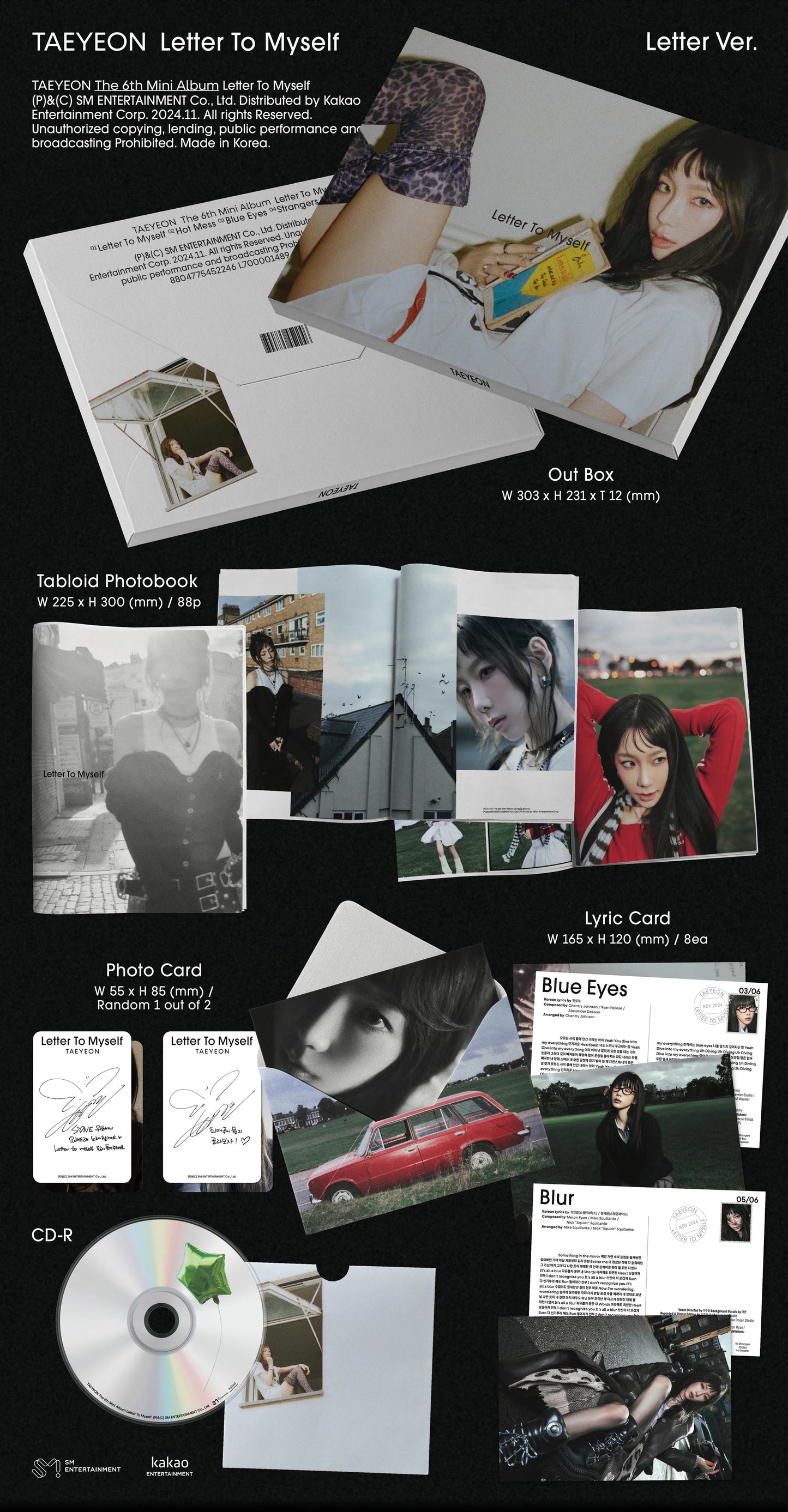 Girl's Generation - TAEYEON - The 6th Mini Album 'Letter To Myself’