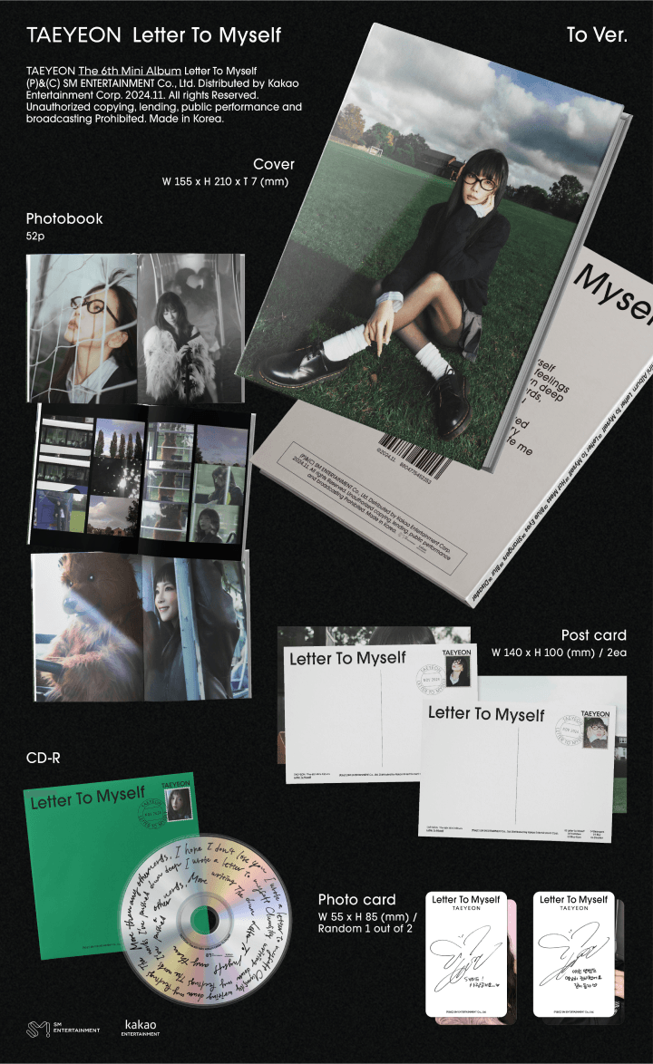Girl's Generation - TAEYEON - The 6th Mini Album 'Letter To Myself’