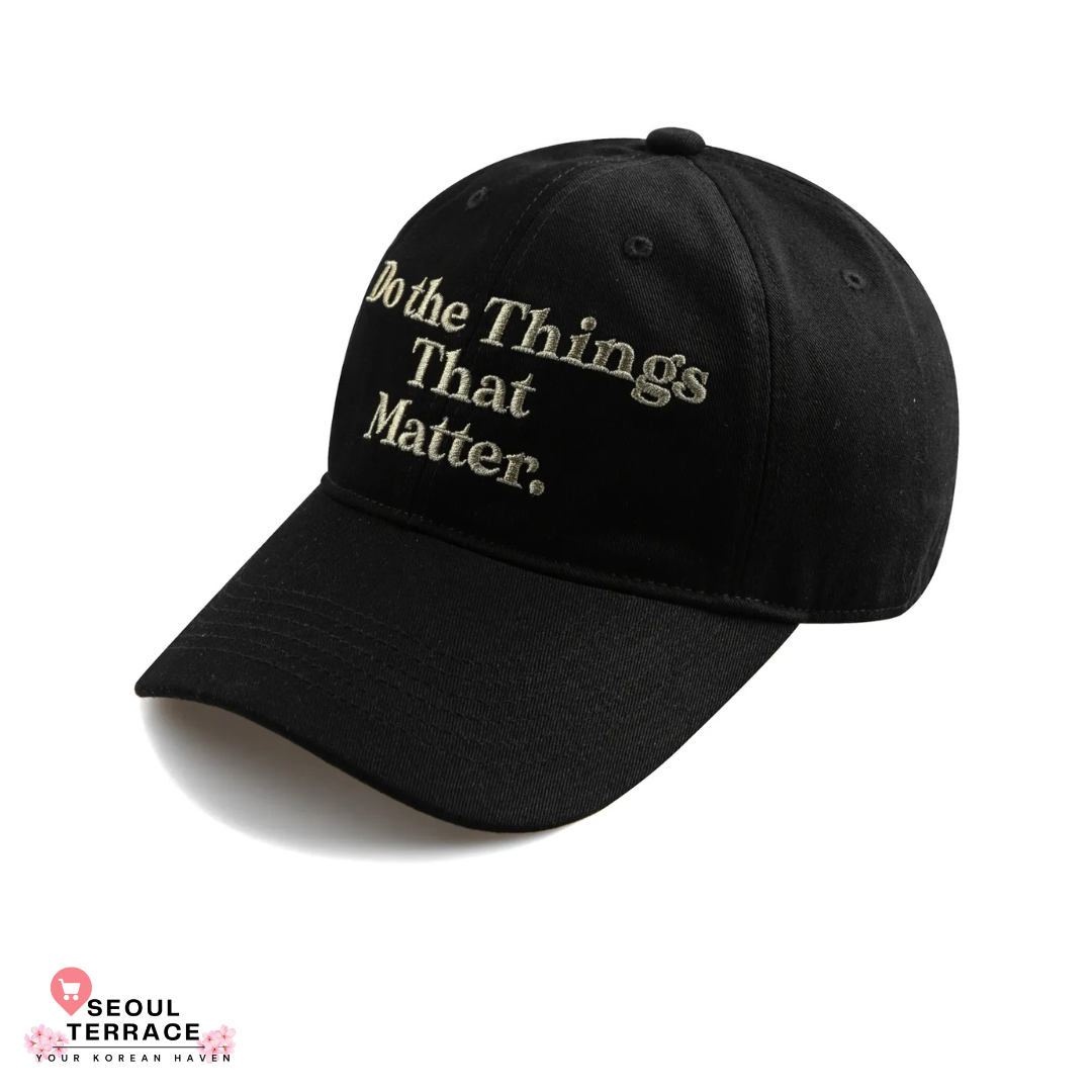 WICK 'Do the things that matter' Cap Worn by Seventeen WONWOO