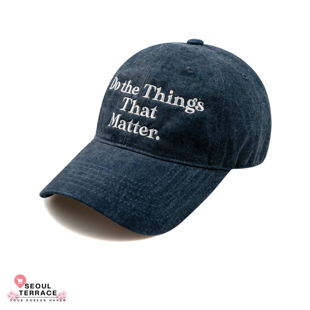 WICK 'Do the things that matter' Cap Worn by Seventeen WONWOO