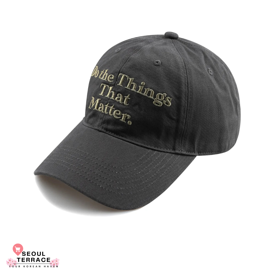 WICK 'Do the things that matter' Cap Worn by Seventeen WONWOO