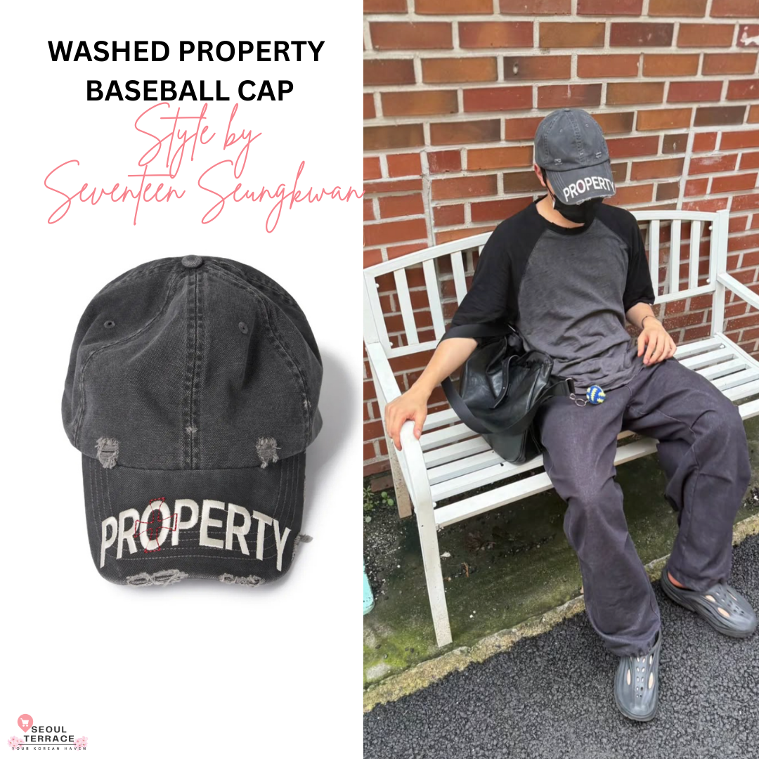 Washed Property Baseball Cap – Style by SEVENTEEN Seungkwan