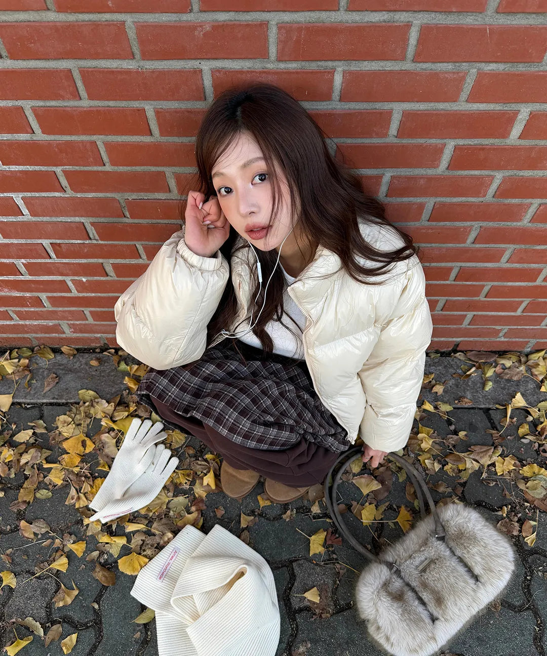 Ames Fur Shoulder Bag