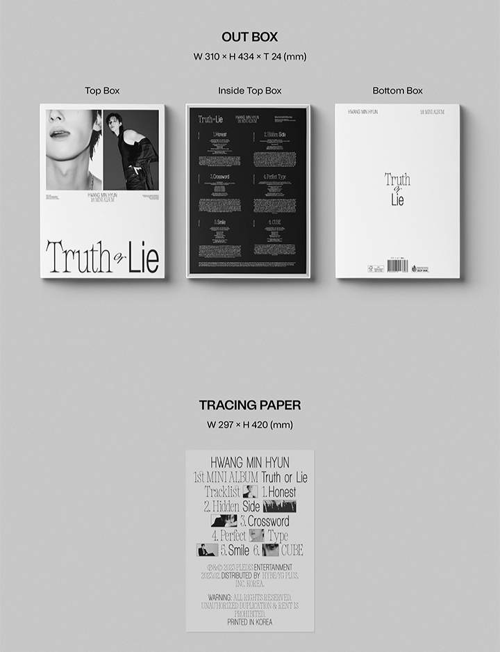 HWANG MIN HYUN - 'Truth or Lie' - 1st MINI ALBUM