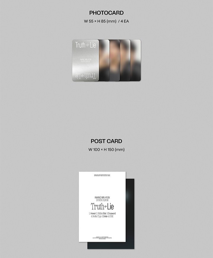 HWANG MIN HYUN - 'Truth or Lie' - 1st MINI ALBUM