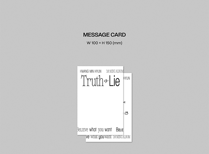 HWANG MIN HYUN - 'Truth or Lie' - 1st MINI ALBUM
