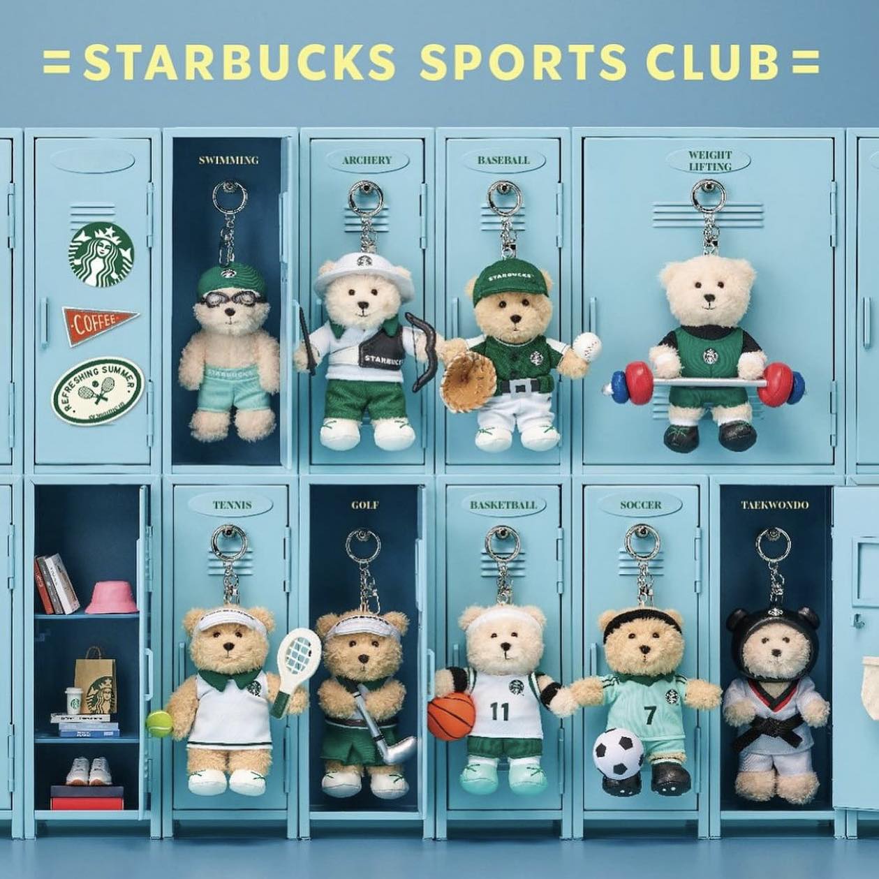 Starbucks Korea Teddy Bear high quality Set